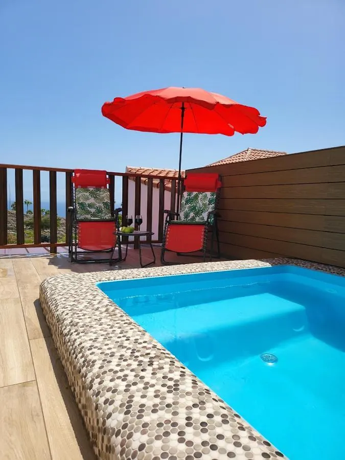 Bungalow Private Pool Bbq Air Conditioning Stunning Ocean View Costa Adeje
